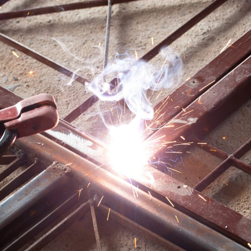 welding with electric welder